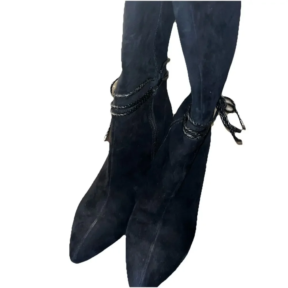 White House Black Market Terah Knee High Suede Boots size 9M - Picture 4 of 11